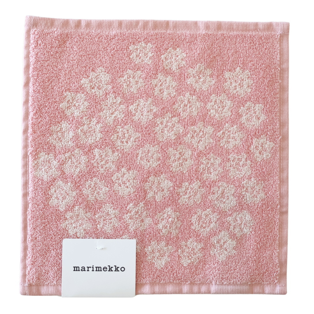 マリメッコ プケッティ ミニタオル ライトピンク 表面