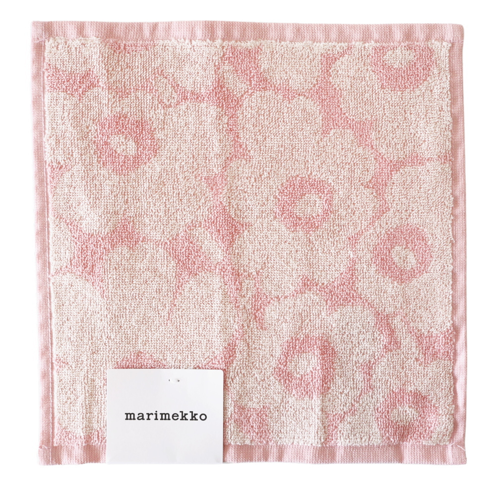 Mini Unikko ミニタオル ライトピンク 全体