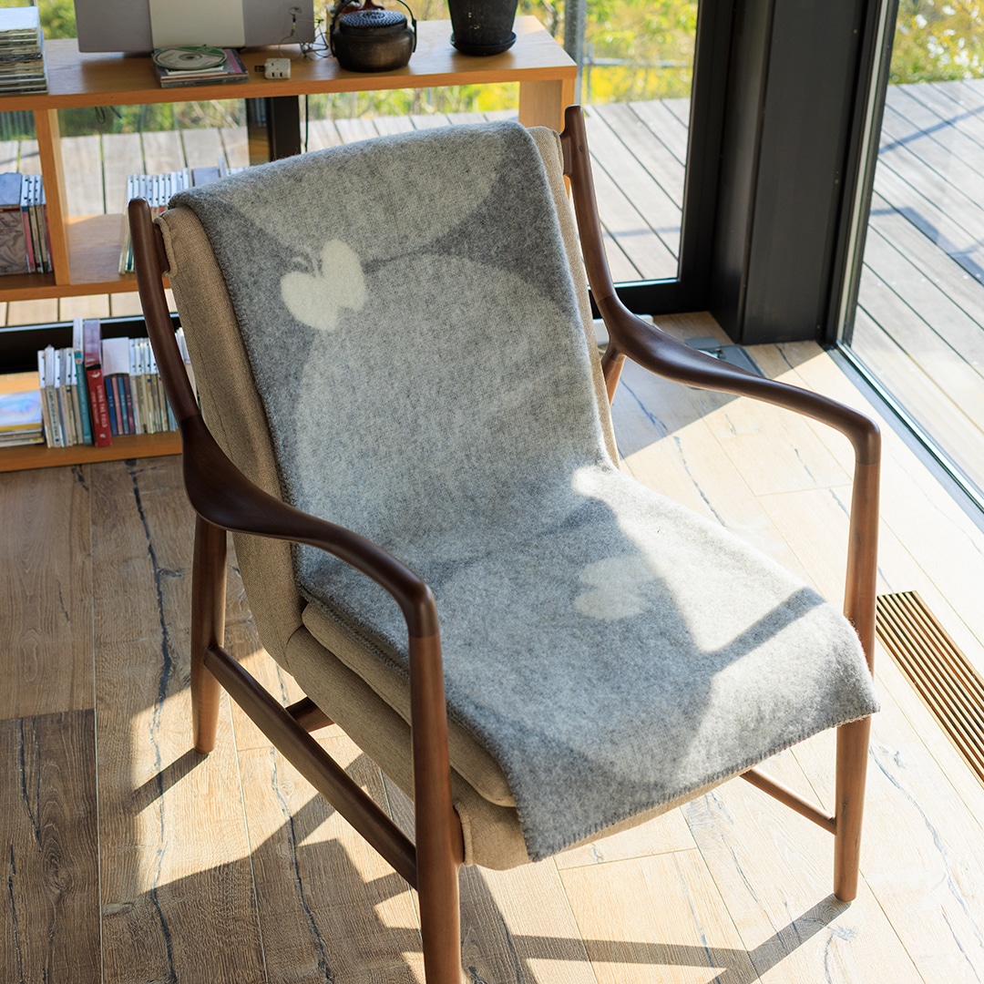 日差しの中のブランケット