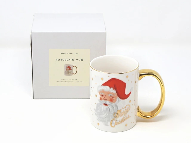 ライフルペーパー マグカップ サンタクロース サンタ クリスマス 赤 緑