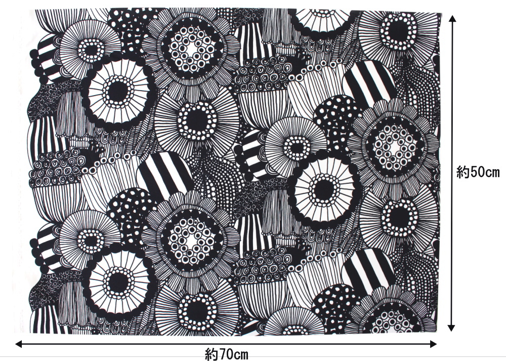 マリメッコ ハーフカットクロス 耳部分