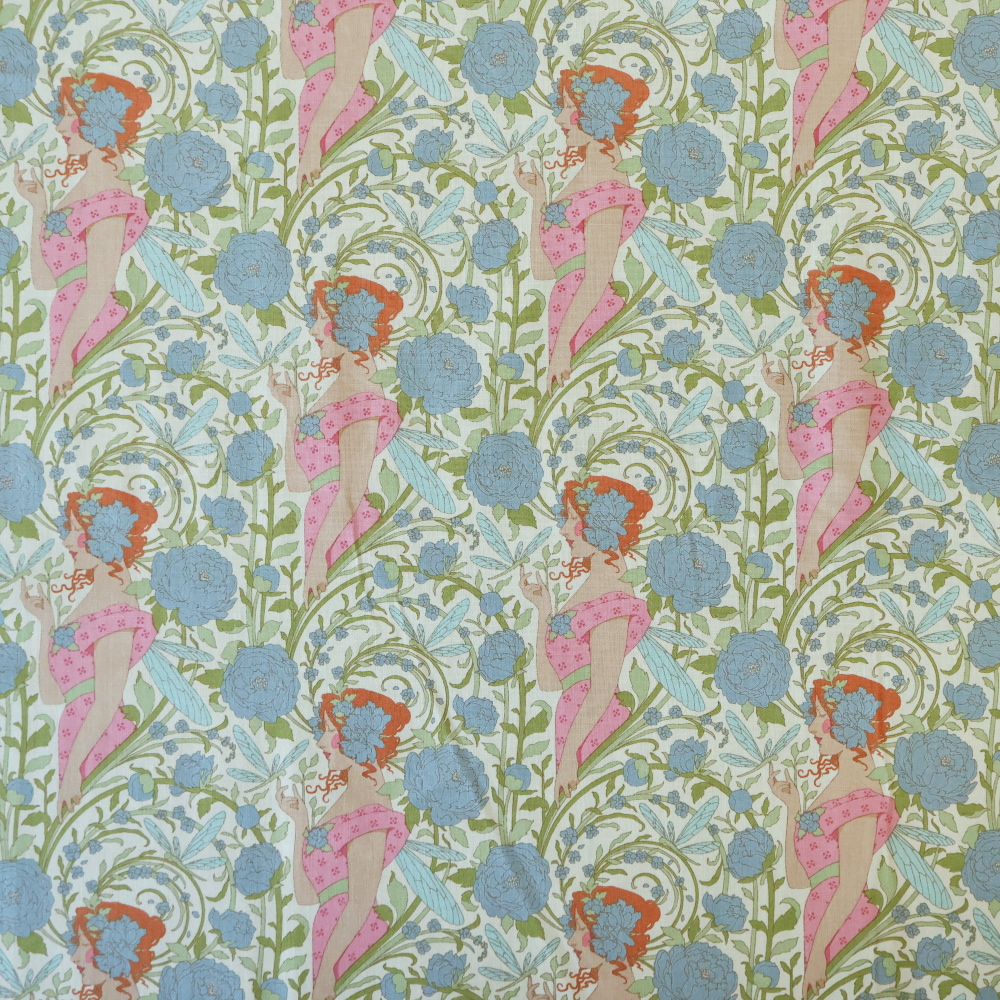 Tilda Aubery Blue 生地 全体