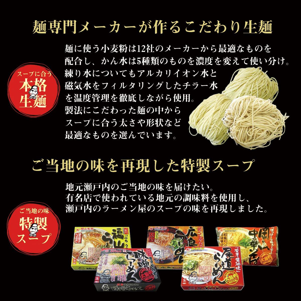 尾道生4食 送料無料【クラタ食品】尾道ラーメン生4食セット KS-ON4