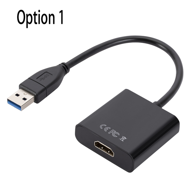 Grwibeou USB3.0 hdmi互換アダプタusb 2.0にhdmi対応マルチモニター1080互換性のwindows xp/7/8/10｜ichi-shop｜02