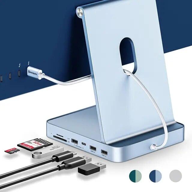 Minisopuru USBハブ,7 in 1 USB c 3.2 sd/tfマルチポートアダプター,m.2 nvme ssdドッキングステーション,｜ichi-shop｜04