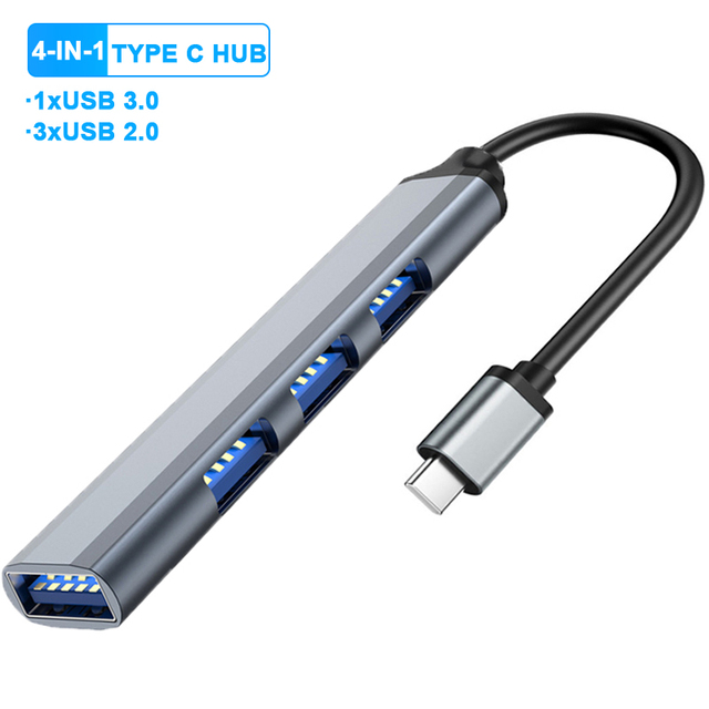 USB Type-C 3.0ハブ,Xiaomi,Huawei,Lenovo,MacBook Pro,USB 3.1ポート用の4ポートアダプター｜ichi-shop｜03