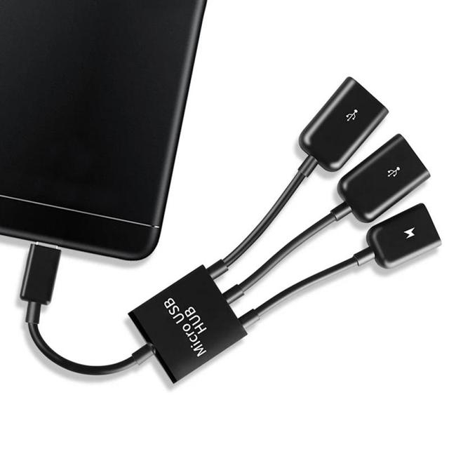 マイクロUSBC-2 otgポートハブ,アダプタータイプc,タブレット,Android,マウス,キーボード用のコンバーター,3in 1｜ichi-shop｜02