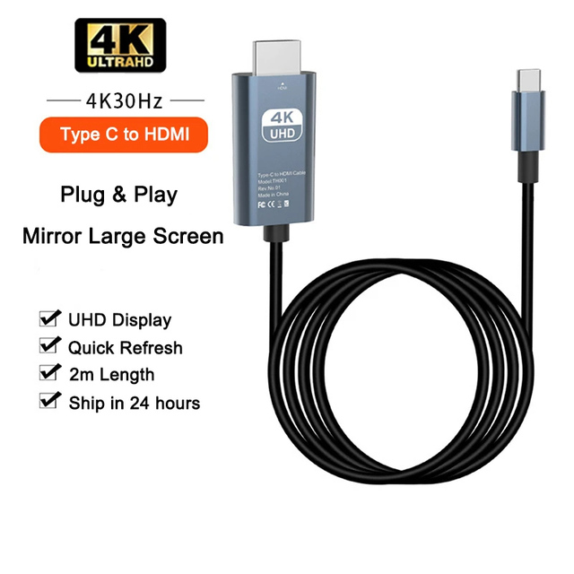 USB 3.1からhdmiへのタイプC,アダプターケーブル,4kの拡張,60hz,hdtv,macbook,pcモニター｜ichi-shop｜02