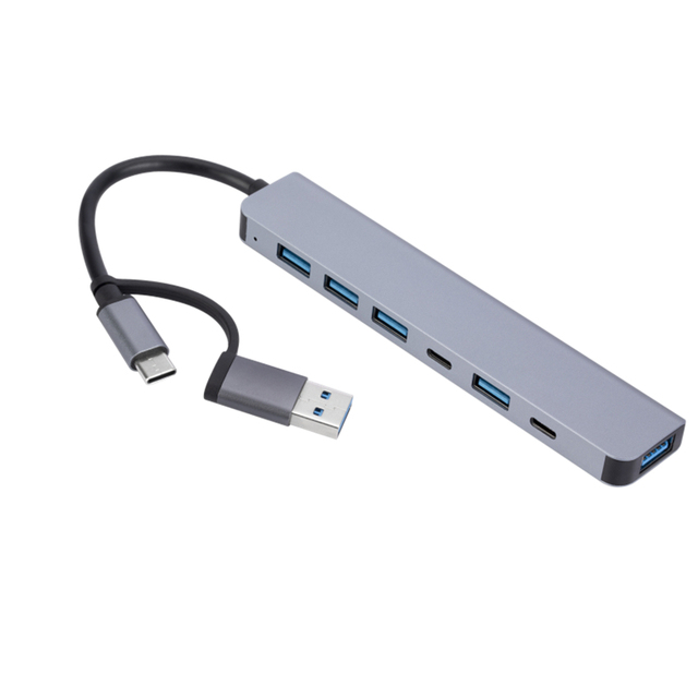USBタイプCからUSBotgアダプター,macbook pro用,8-in-2,usb 3.0, USB-C,ハブ,ドッキングステーション,gbps｜ichi-shop｜02