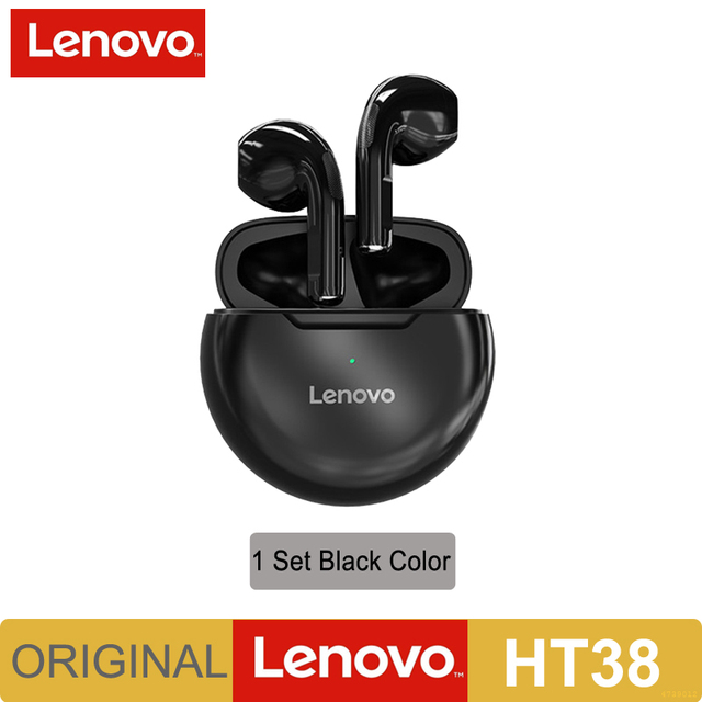 Bluetooth Lenovo-HT38 TWSワイヤレスヘッドセット,ステレオ,ベース,マイク,ノイズリダクション,オリジナル,5.0｜ichi-shop｜02