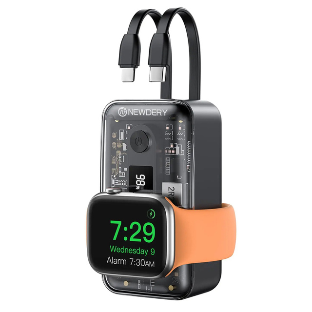 Newdery-Apple Watch用ポータブル充電器,急速充電パワーバンク,iphone,iwatch,samsung lg,10000mah,2｜ichi-shop｜03