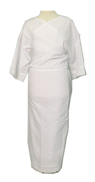 着物,和装小物,着物肌着,ワンピース,前合わせ,肥満,大きいサイズ,3L,4L,5L,白,下着,スリップ