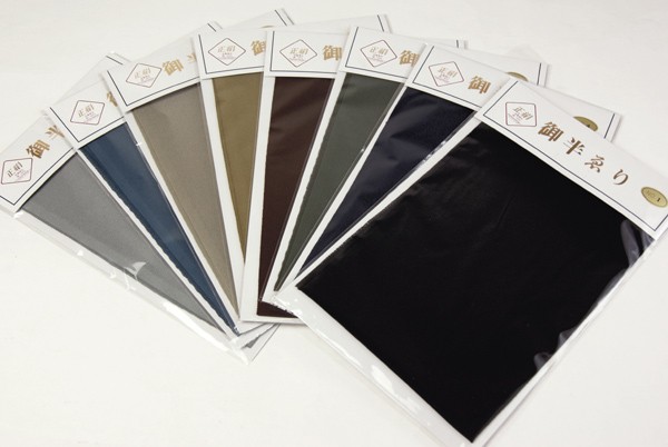 着物,和装小物,男物,半衿,正絹,絹,紳士,メンズ,殿方,紺,黒,緑,グレー,ねずみ,青,紺,茶,黄土色