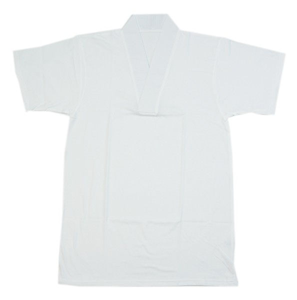 着物,和装小物,男物,紳士,メンズ,半襦袢,衿付,襟付,Vネック,Tシャツ型,肌着,夏用,駒絽半衿,白,M,L,LL,サイズ,日本製