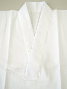 着物,和装小物,男物,半襦袢,衿付,襟付,Vネック,シャツ型,肌着,紺色,M,L,LL,サイズ