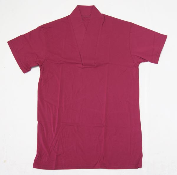 着物,和装小物,男物,紳士,メンズ,半襦袢,衿付,襟付,Vネック,Tシャツ型,肌着,紺,灰,茶,黒,白,M,L,LL,サイズ,日本製