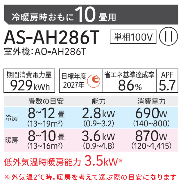 nocria エアコン 8畳 富士通ゼネラル 2025年製 ノクリア AHシリーズ