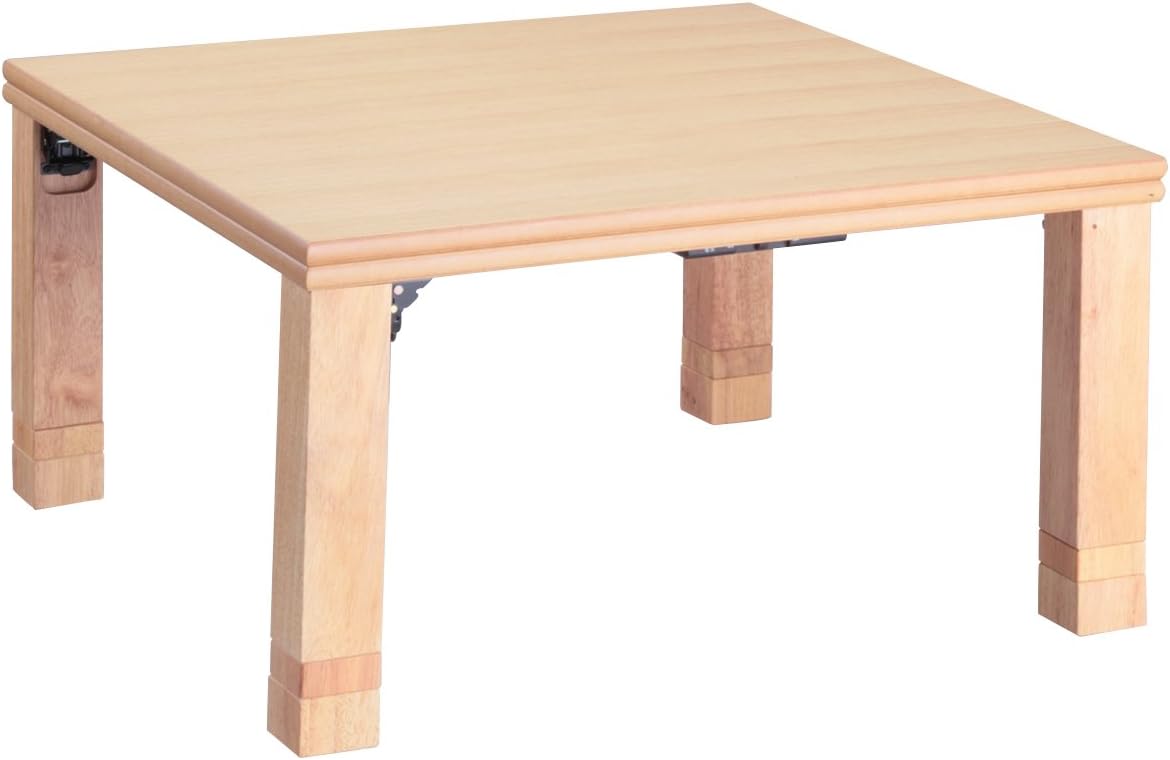 こたつテーブル 正方形 日本製 高さ4段階調節 折れ脚こたつ フラットローリエ 80×80cm｜ichibankanshop｜02