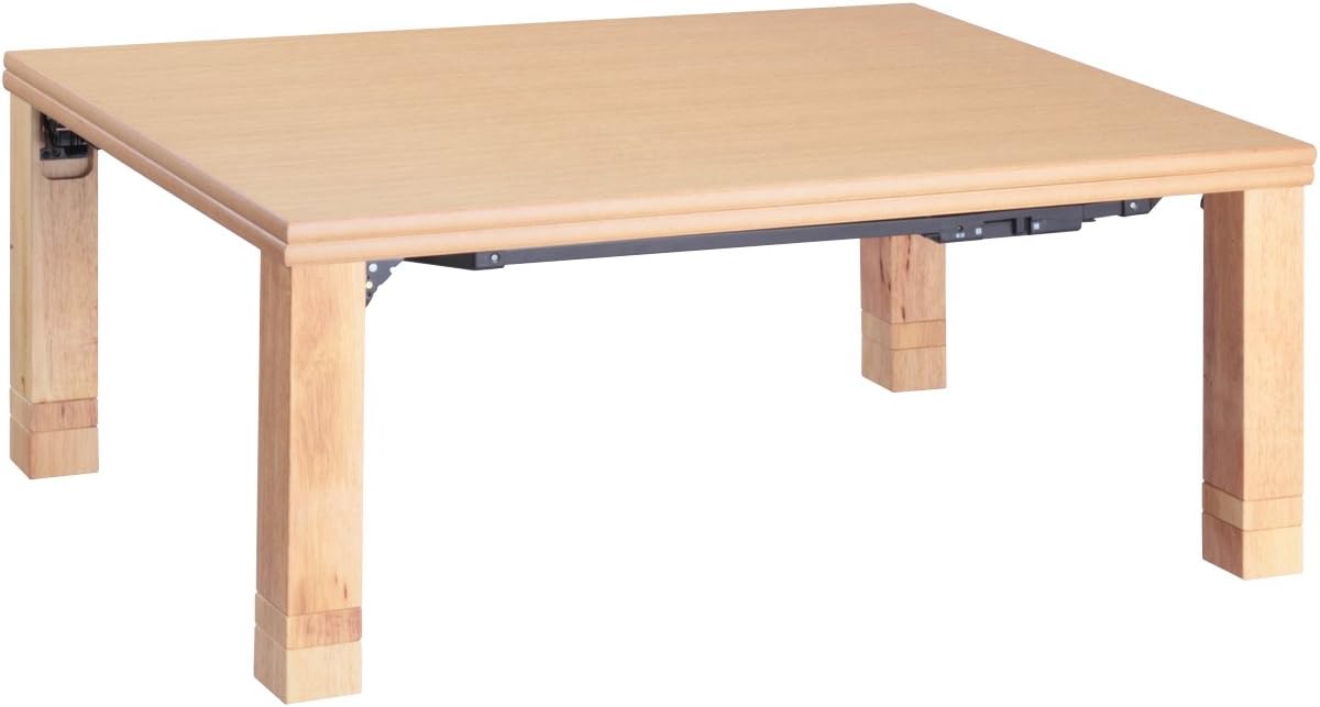 こたつテーブル 長方形 日本製 高さ4段階調節 折れ脚こたつ フラットローリエ 108×75cm｜ichibankanshop｜02