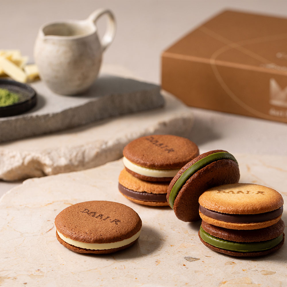 京都 「dari K」 カカオサンドクッキー 6枚 （ミルク・ホワイト・抹茶