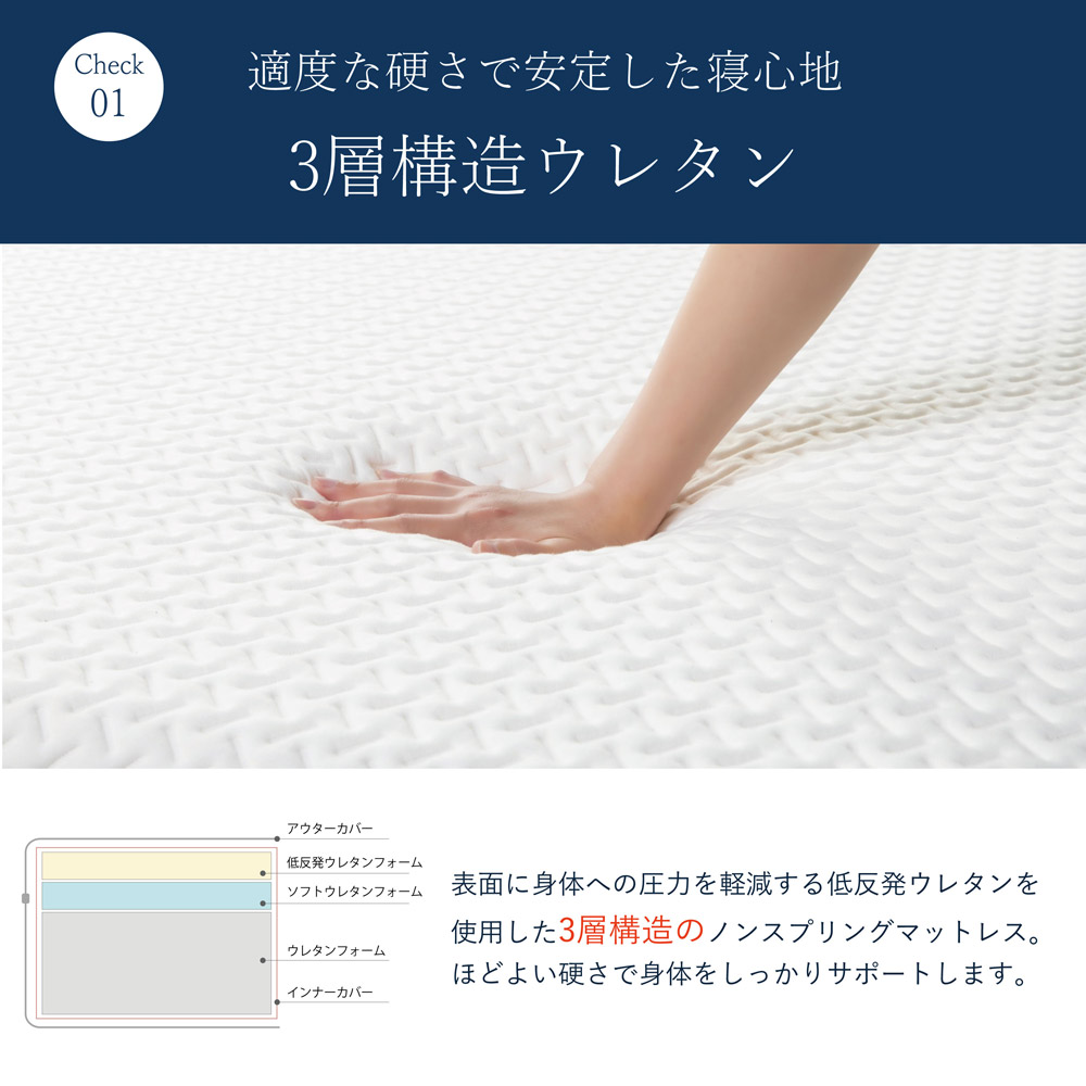 マットレス シングル ノンスプリング ROLY POLY 3層構造 ふつう 極厚 マットレス シングル ノンスプリング ROLY POLY 3層構造 ふつう 極厚