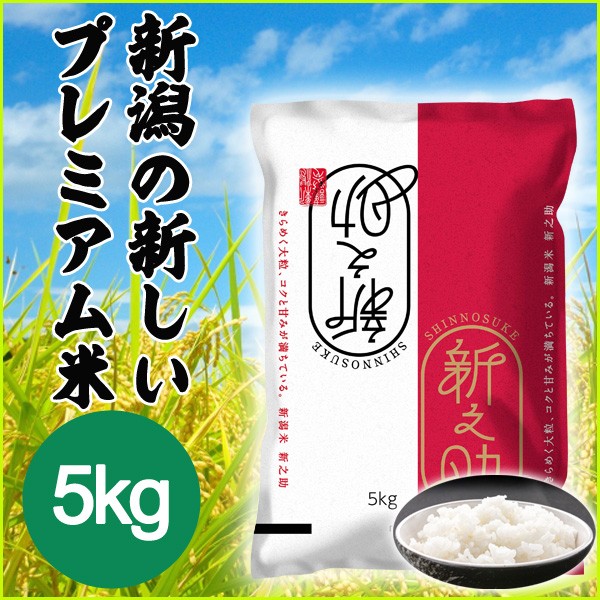 2023年度産 新米 新潟県産 新之助 5kg 白米 (精米済) 冷めてもおいしい