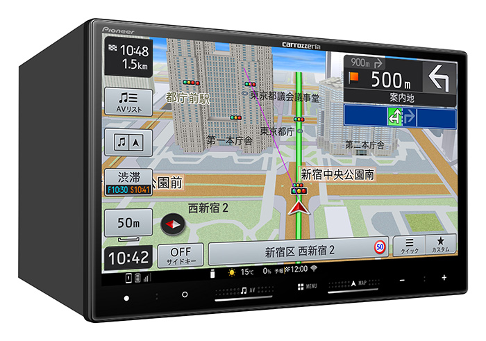 carrozzeria 8V型HD/TV/DVD/CD/Bluetooth/USB/SD CA/AA対応 カーナビ
