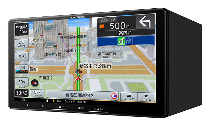 カロッツェリア carrozzeria 9V型HD/TV/DVD/CD/Bluetooth/USB/SD CA/AA