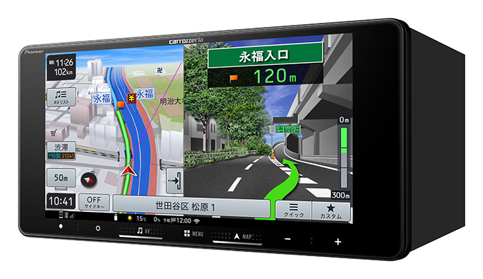 carrozzeria 楽ナビ 7V型HDワイド/Bluetooth/USB CA/AA対応 カーナビ