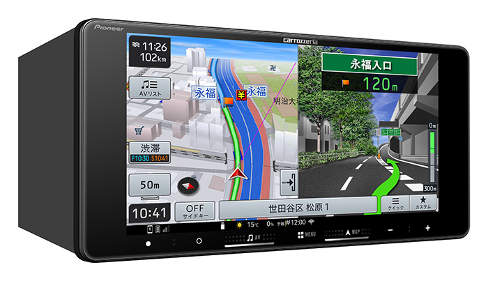 carrozzeria 楽ナビ 7V型HDワイド/Bluetooth/USB CA/AA対応 カーナビ