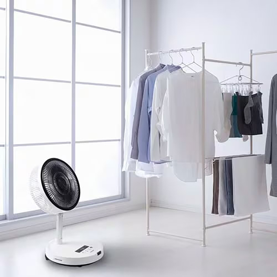 24cm 折り畳み扇風機 PaTaFAN DCモーター 9枚羽根 風量8段階 C:NET