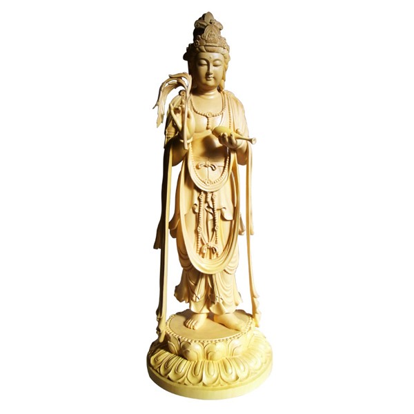 分割払い可 仏像 浄瓶観音菩薩立像 高さ66cm 職人による手作りの精巧な 