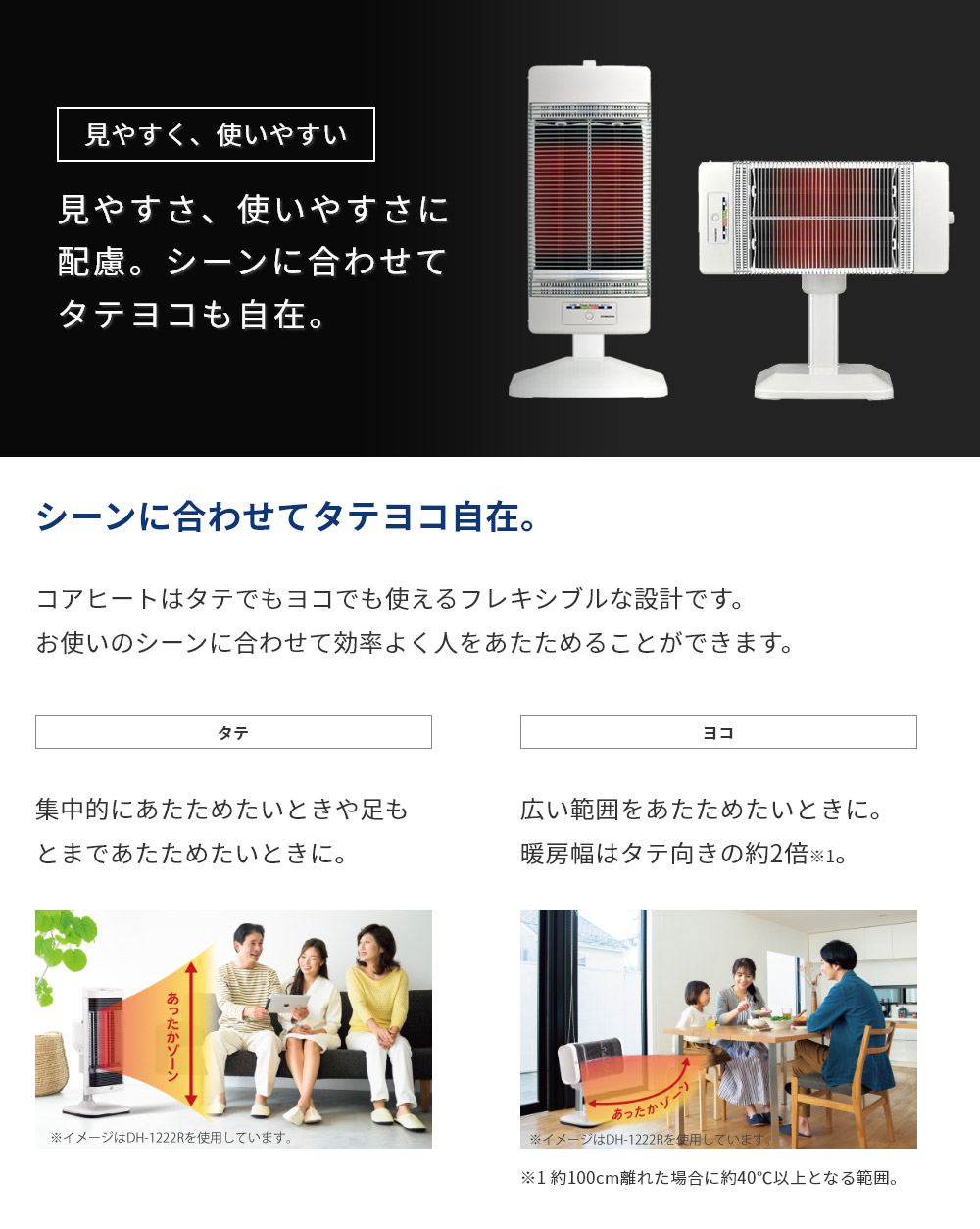 コアヒート コロナ 遠赤外線暖房機 国産 日本製 1150W 遠赤外線