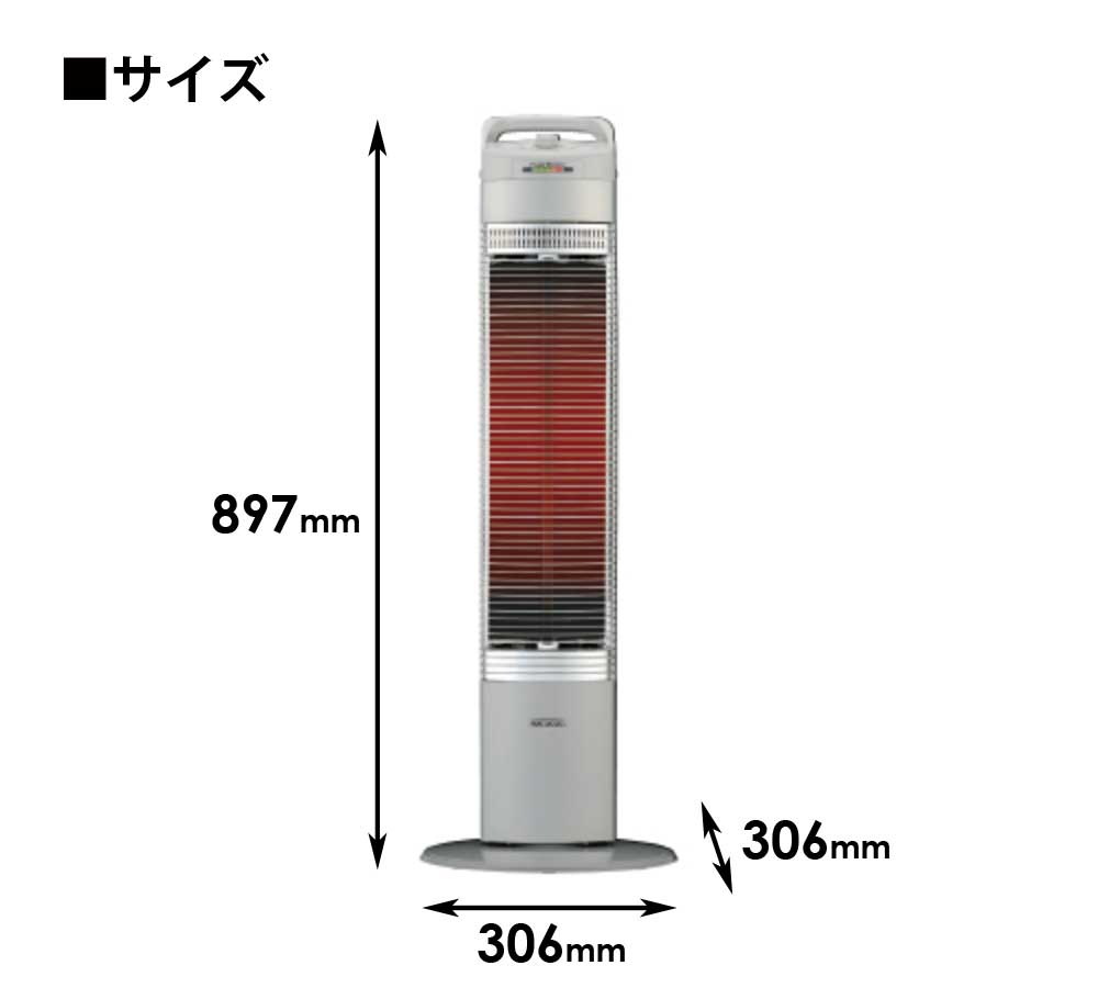 遠赤外線暖房機 コアヒートスリム ヒーター3年保証 省エネ 温度 