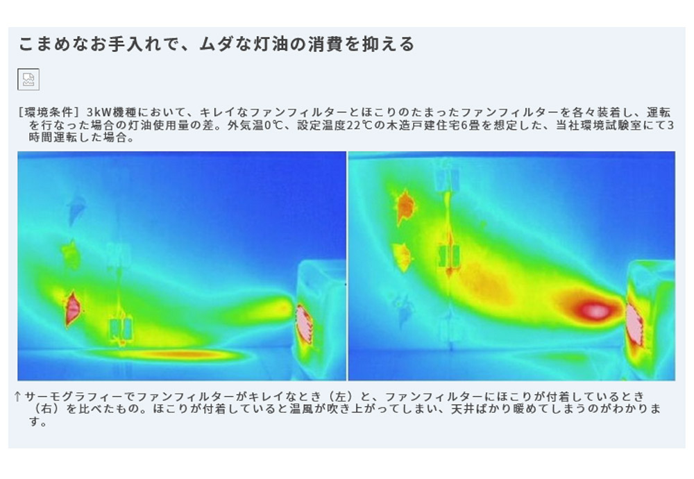 石油ファンヒーター Lタイプ 木造10畳・コンクリ13畳・タンク9L 35秒