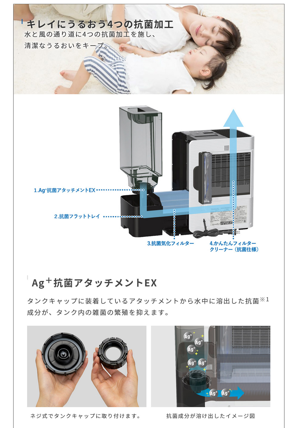 加湿器 ハイブリッド加湿器 7L LXCタイプ 2025年モデル 木造16畳