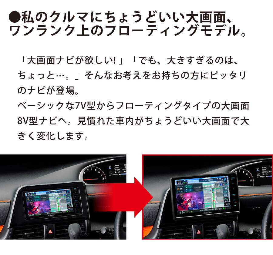 日本限定 彩速ナビ ケンウッド KENWOOD 彩速ナビ MDV-S809L 検索 案内