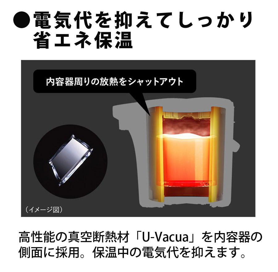 電気ポット2.2L 省エネと使いやすさを追求したマイコン沸騰ジャー