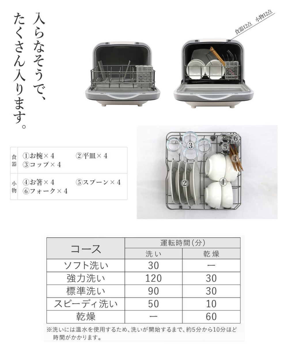 タンク取外し式 食器洗い乾燥機 SK JAPAN Jaime ジェイム 食器洗い 
