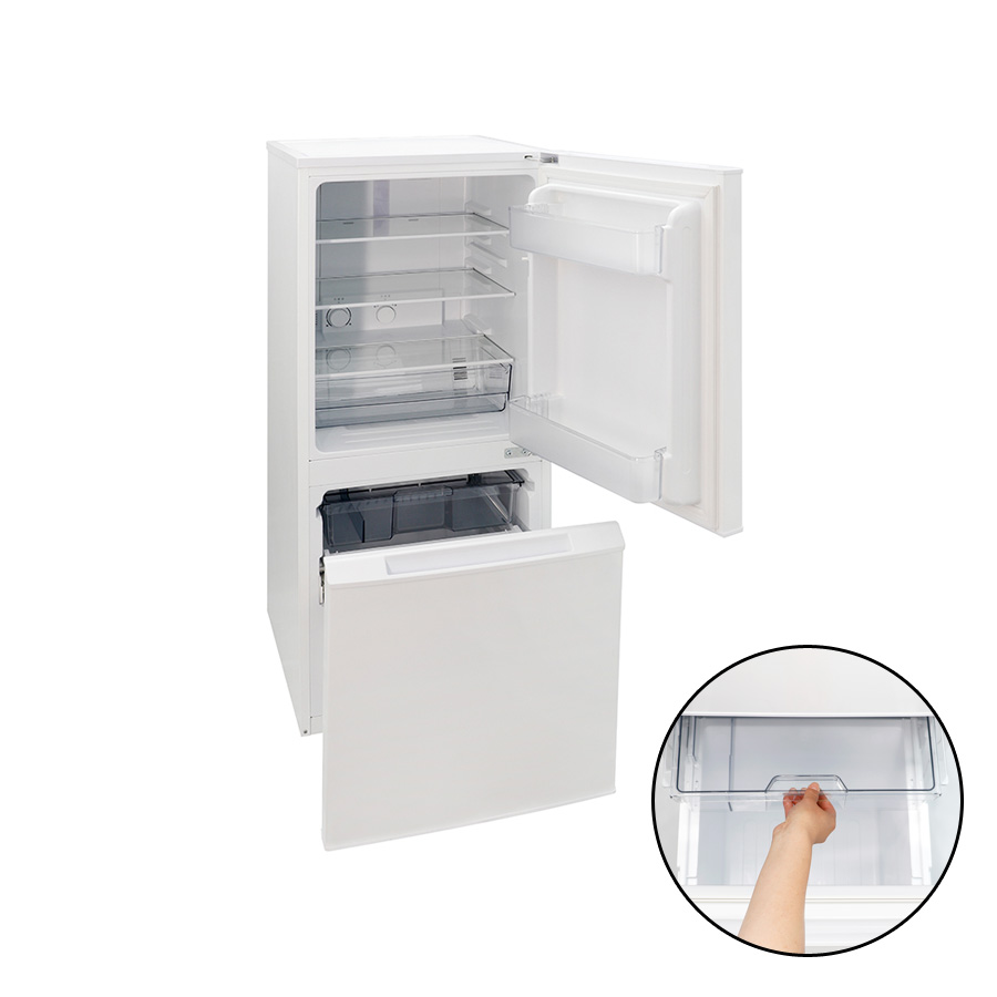 ファン式 冷凍冷蔵庫 2ドア 冷蔵庫 冷凍 チルド ノンフロン 冷蔵室 