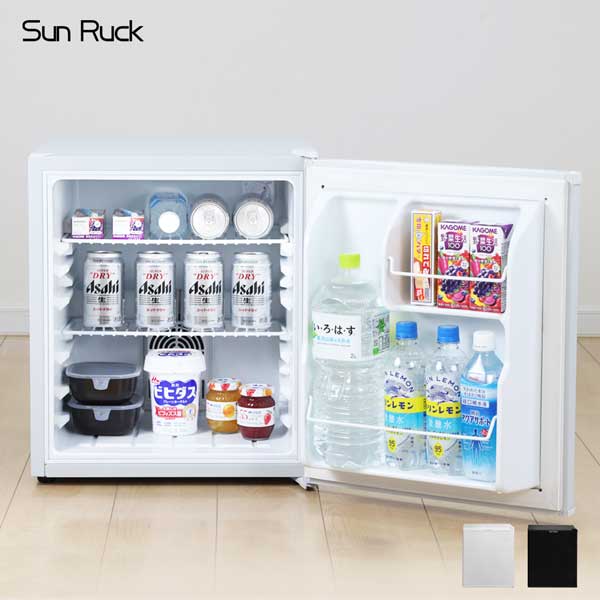 SunRuck 1ドア冷蔵庫 48L ペルチェ方式 霜取り不要 小型 静音