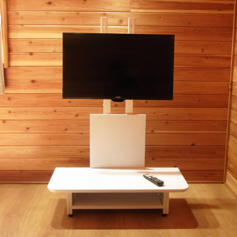 SunRuck 公式 壁寄せテレビスタンド 壁寄せ ボード付き 32〜65型対応