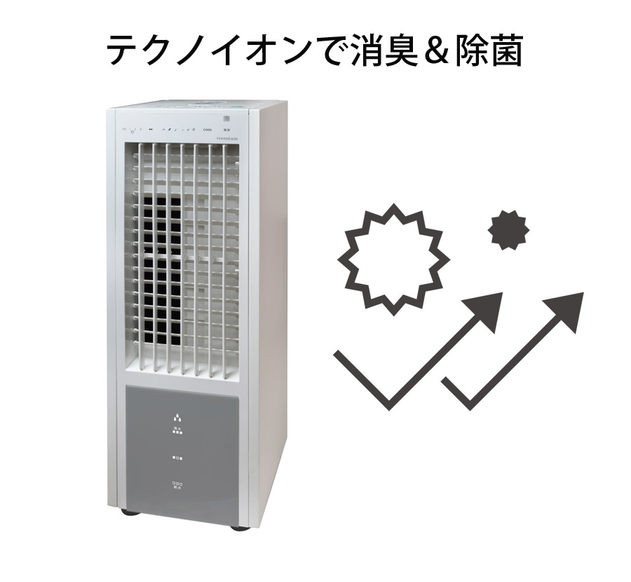 冷風扇 冷風扇風機 ファン テクノイオン搭載 扇風機 おしゃれ シンプル 3.2Lタンク エアコンが苦手な方に タイマー 自然な風 TEKNOS  テクノス TCI-008 : tci-008 : 壱番館STOREプレミアム - 通販 - Yahoo!ショッピング