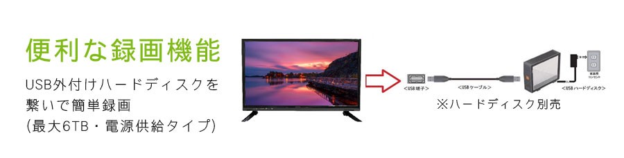 22インチ 液晶テレビ 地上デジタル フルハイビジョン液晶テレビ 外付けHDD録画対応 ハードディスク録画対応 フルハイビジョン TV HDMI端子  小型 WIS WI-F2201SR