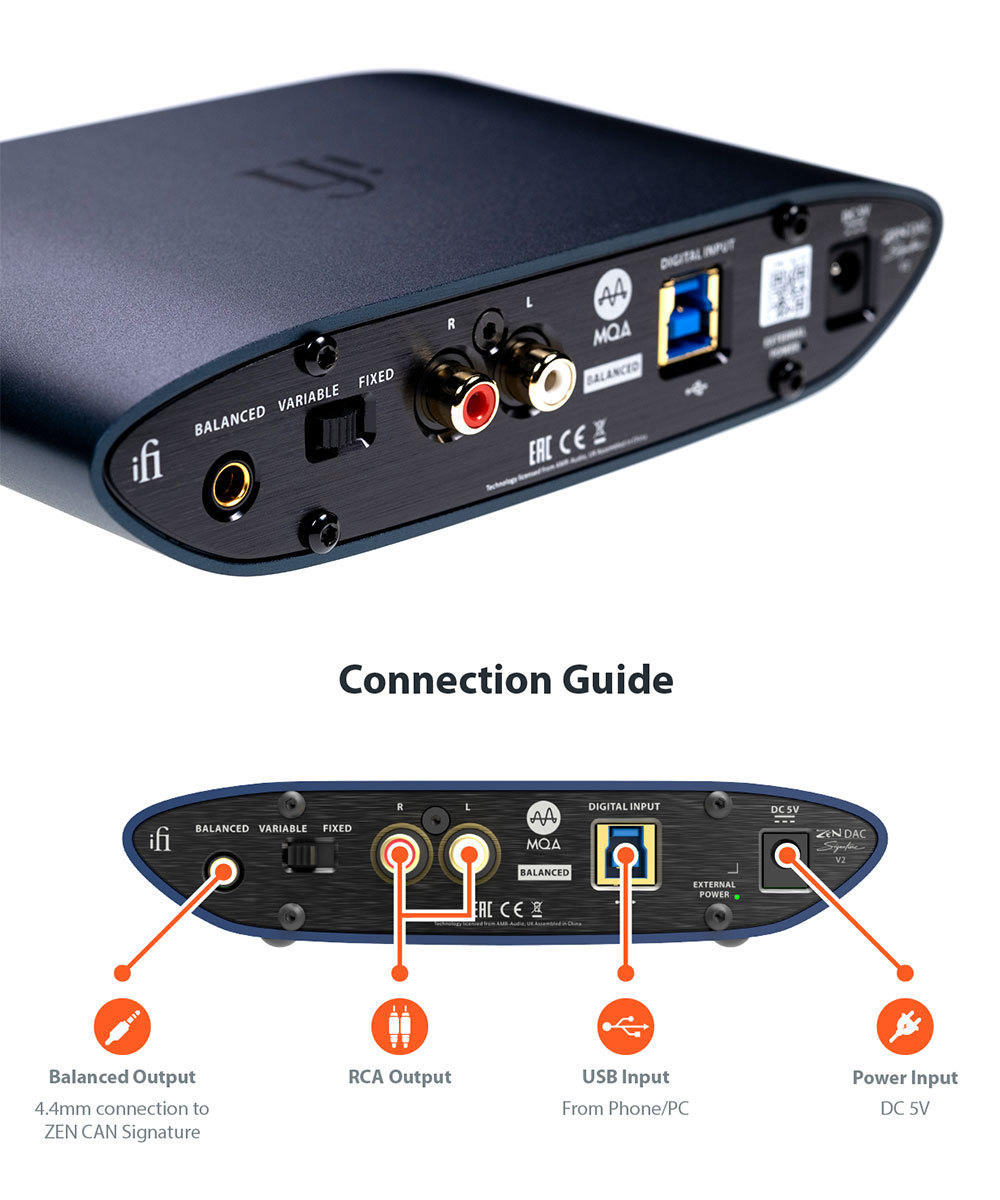 USB-DAC 4.4mmバランス出力 DSD256/PCM384対応 プリアンプ iFi