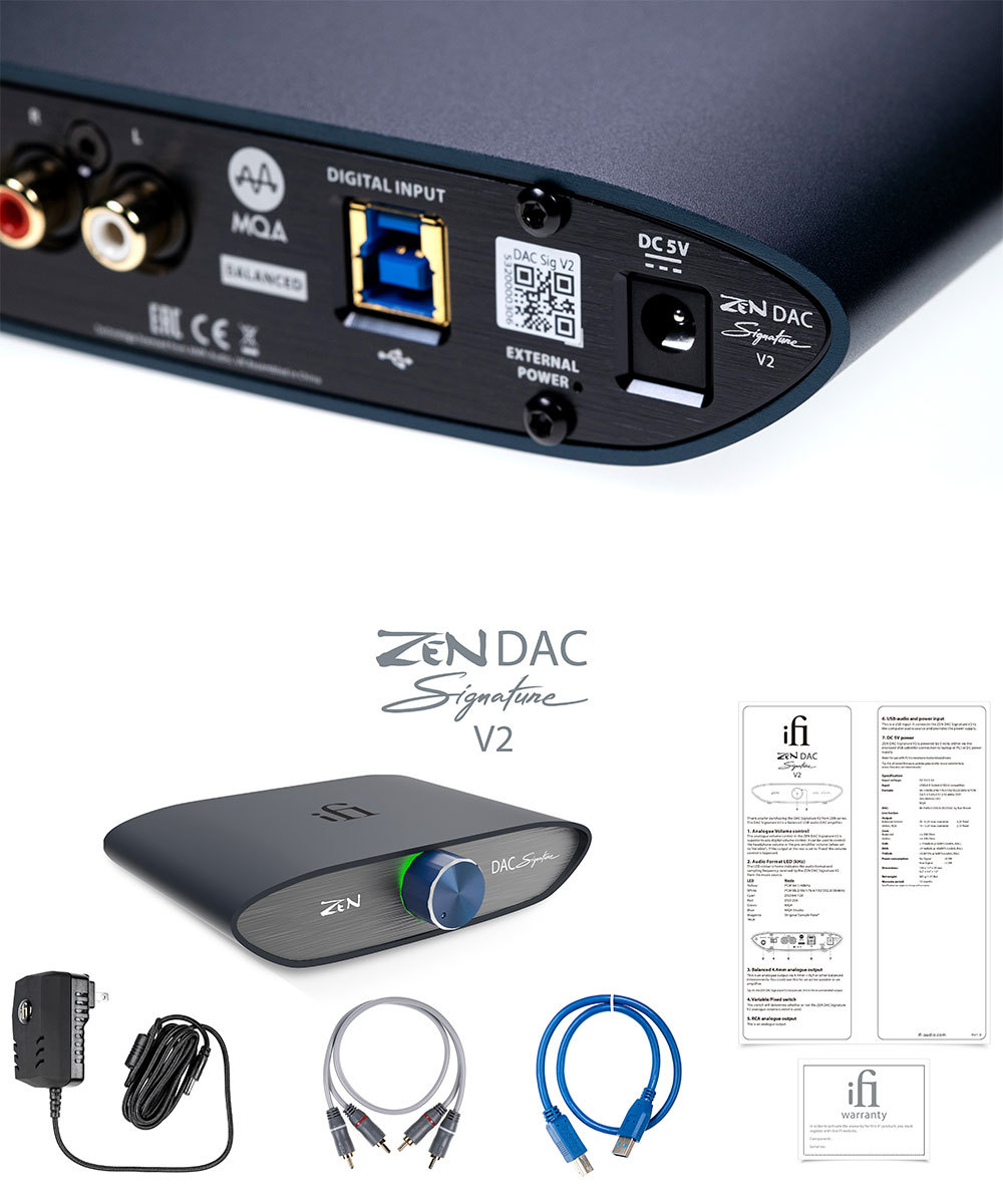 USB-DAC 4.4mmバランス出力 DSD256/PCM384対応 プリアンプ iFi