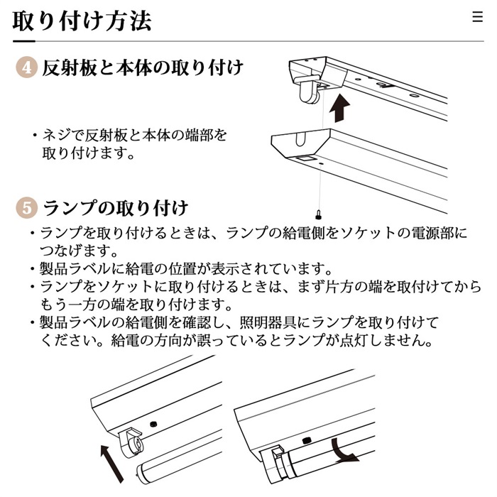 LED蛍光灯 ledベースライト 器具一体型 40W型 1灯 逆富士型 ガラス直管付き 2灯相当 125cm チラツキなし 5個セット 送料無料の画像