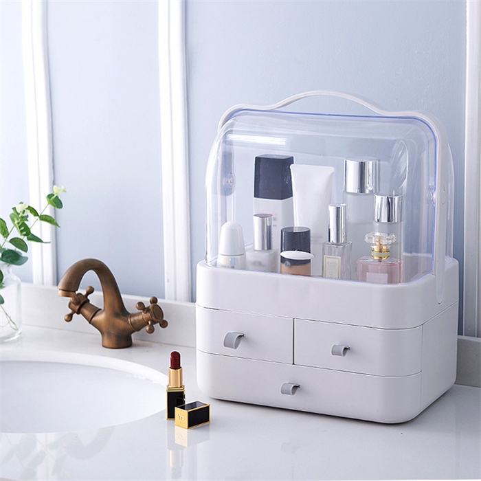 コスメボックス メイクボックス 大容量 化粧品収納ボックス 透明カバー