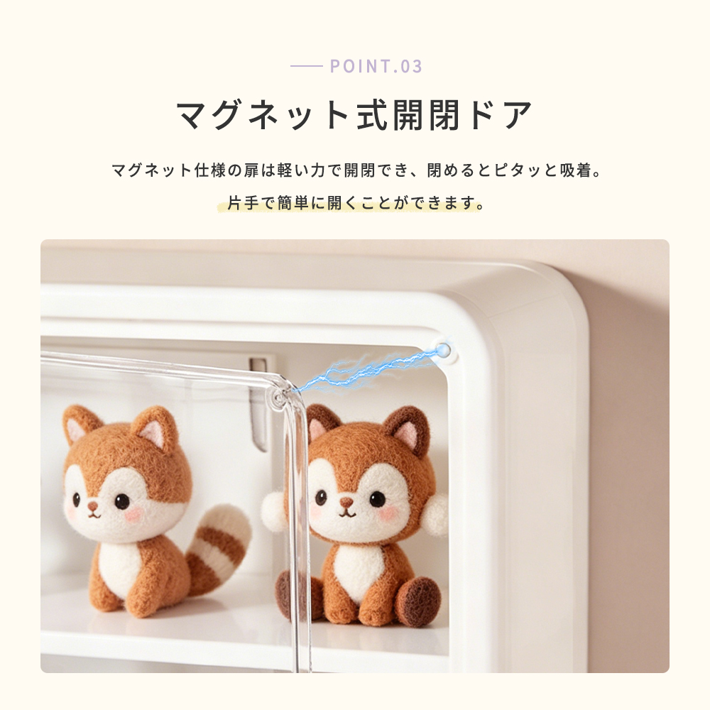 コレクションケース 3段 4段 フィギュアケー...の詳細画像3