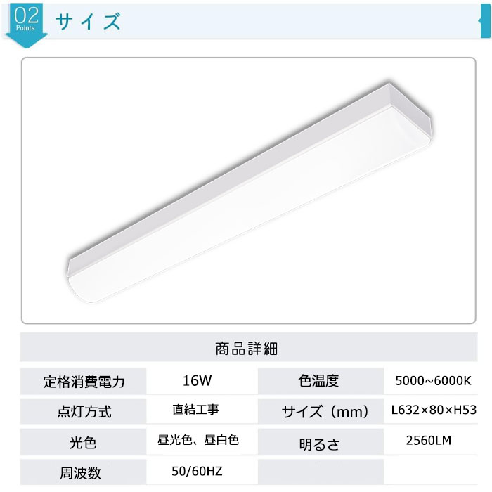 ledベースライト20wのおすすめ人気商品一覧 通販 - Yahoo!ショッピング